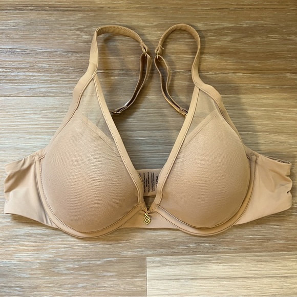 Thirdlove uplift plunge mesh bra size 34B tan nude taupe third love - Picture 2 of 5